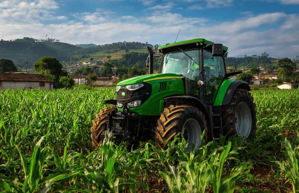 Peças de borracha para agronegócio — colheitadeiras e tratores com aplicação de borracha técnica para vedação e amortecimento.